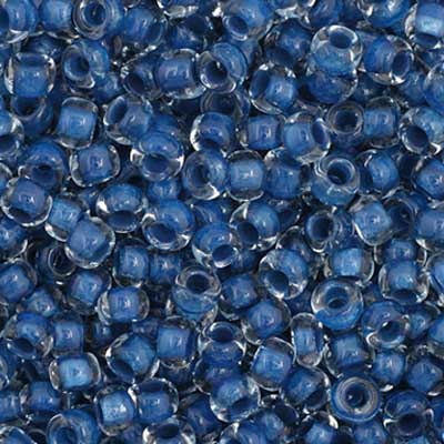 Czech Seed Bead 11/0 Color-Lined Blue