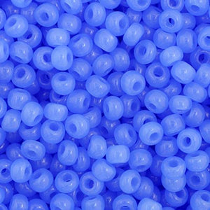 Czech Seed Bead 11/0 Opaque Oily Blue