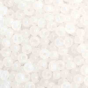 Czech Seed Bead 11/0 Opaque White Opal