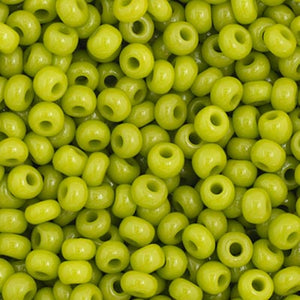 Czech Seed Bead 11/0 Opaque Light Green