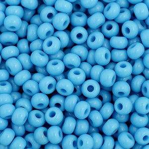 Czech Seed Bead 11/0 Opaque Turquoise Blue