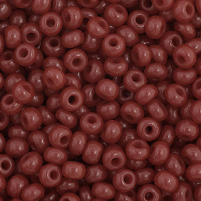 Czech Seed Bead 11/0 Opaque Cranberry Red