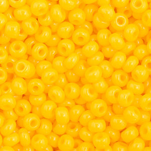 Czech Seed Bead 11/0 Opaque Golden Yellow