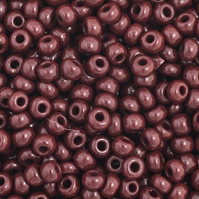 Czech Seed Bead 11/0 Opaque Dark Brown