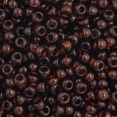 Czech Seed Bead 11/0 Transparent Brown