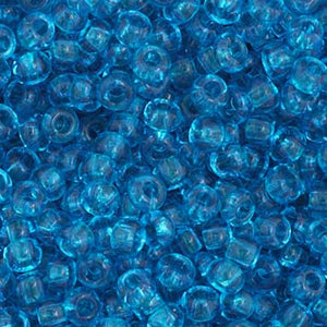 Czech Seed Bead 11/0 Transparent Medium Aqua