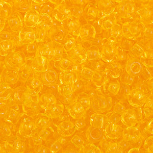 Czech Seed Bead 11/0 Transparent Yellow