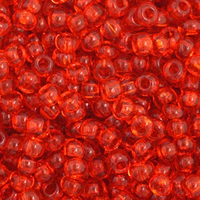 Czech Seed Bead 11/0 Transparent Orange