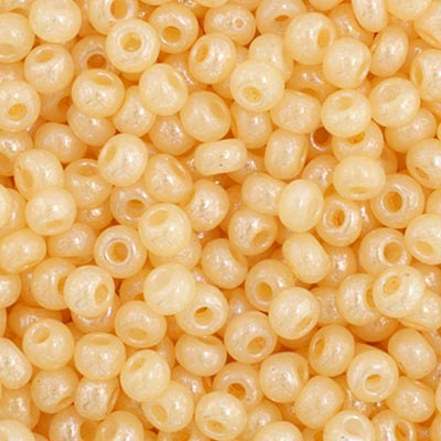 Czech Seed Bead 11/0 Opaque Pearl Ivory