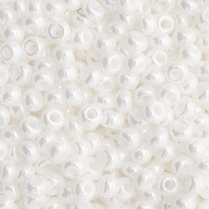 Czech Seed Bead 11/0 Opaque White Luster