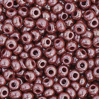 Czech Seed Bead 11/0 Opaque Brown Luster