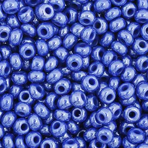 Czech Seed Bead 11/0 Opaque Royal Blue Luster