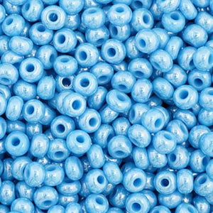 Czech Seed Bead 11/0 Opaque Blue Luster