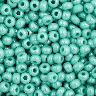 Czech Seed Bead 11/0 Opaque Turquoise Luster