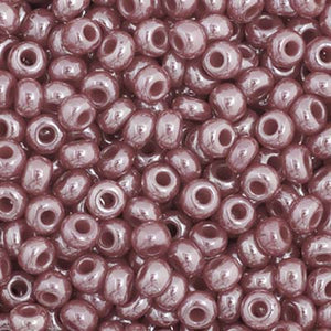 Czech Seed Bead 11/0 Opaque Medium/Dark Red Luster