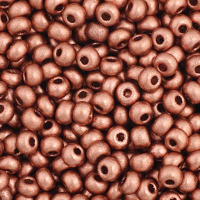 Czech Seed Bead 11/0 Metallic Light Copper