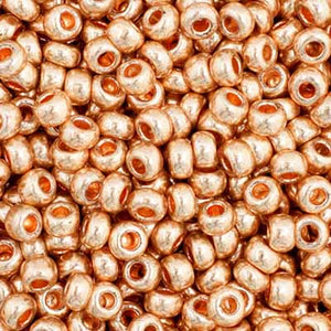 Czech Seed Bead 11/0 Metallic Dark Gold Solgel