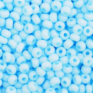 Czech Seed Bead 11/0 Light Blue Solgel