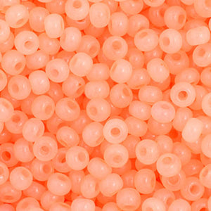 Czech Seed Bead 11/0 Peach AB Pearl Solgel