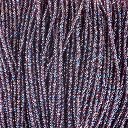 Czech Seed Bead 13/0 Cut Transparent Lt Amethyst Luster