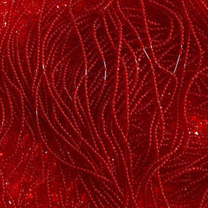 Czech Seed Bead 13/0 Cut Transparent Light Red