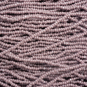 Czech Seed Bead 13/0 Cut Opaque Mauve Luster