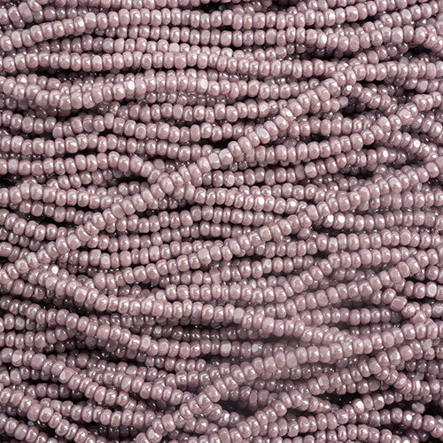 Czech Seed Bead 13/0 Cut Opaque Mauve Luster