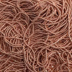 Czech Seed Bead 13/0 Cut Metallic Salmon Terra