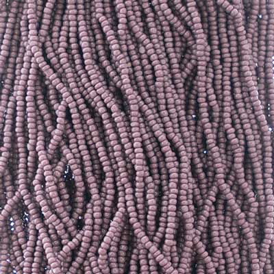 Czech Seed Bead 13/0 Cut Opaque Dark Mauve