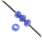 Czech Seed Bead 13/0 Cut Opaque Blue AB