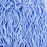 Czech Seed Bead 13/0 Cut Opaque Blue AB