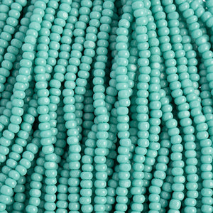 Czech Seed Bead 11/0 Cut Opaque Turquoise