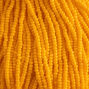 Czech Seed Bead 11/0 Cut Opaque Light Orange