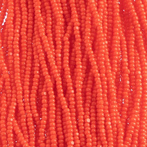 Czech Seed Bead 11/0 Cut Opaque Light Red