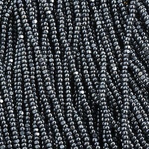 Czech Seed Bead 11/0 Cut Opaque Gunmetal