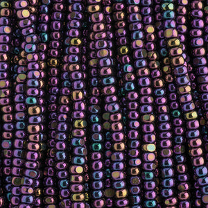 Czech Seed Bead 11/0 Cut Metallic Purple AB