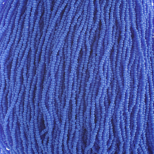 Czech Seed Bead 15/0 Cut Opaque Light Royal Blue