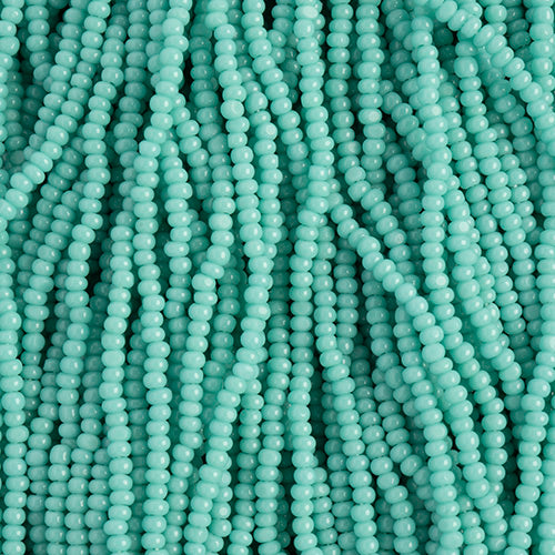 Czech Seed Bead 15/0 Cut Opaque Turquoise