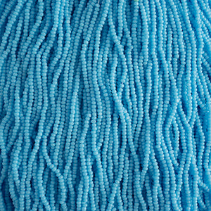 Czech Seed Bead 15/0 Cut Opaque Light Blue