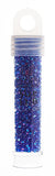 Delica 11/0 RD Cobalt Blue AB Transparent