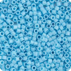 Delica 11/0 RD Lt Blue Opaque AB