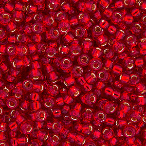 Miyuki Seed Bead 11/0 Silver-Lined Ruby