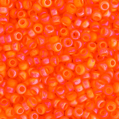 Miyuki Seed Bead 11/0 Transparent Orange AB Matte