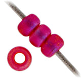 Miyuki Seed Bead 11/0 Transparent Ruby AB Matte