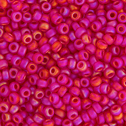 Miyuki Seed Bead 11/0 Transparent Ruby AB Matte