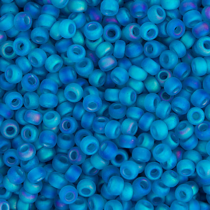 Miyuki Seed Bead 11/0 Transparent Capri Blue AB Matte