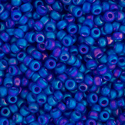 Miyuki Seed Bead 11/0 Transparent Cobalt AB Matte