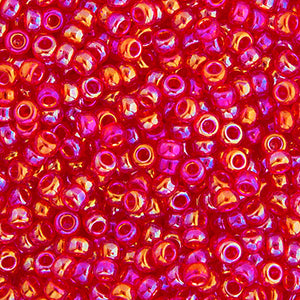 Miyuki Seed Bead 11/0 Transparent Light Siam AB