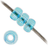 Miyuki Seed Bead 11/0 Transparent Dark Aqua AB