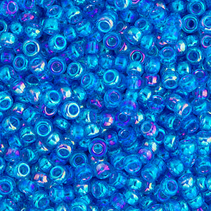 Miyuki Seed Bead 11/0 Transparent Blue Azure AB